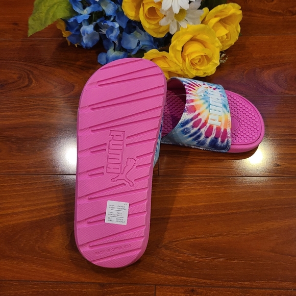 Puma Slip On Flip Flops Shoe Size Girls 3 - Picture 4 of 6